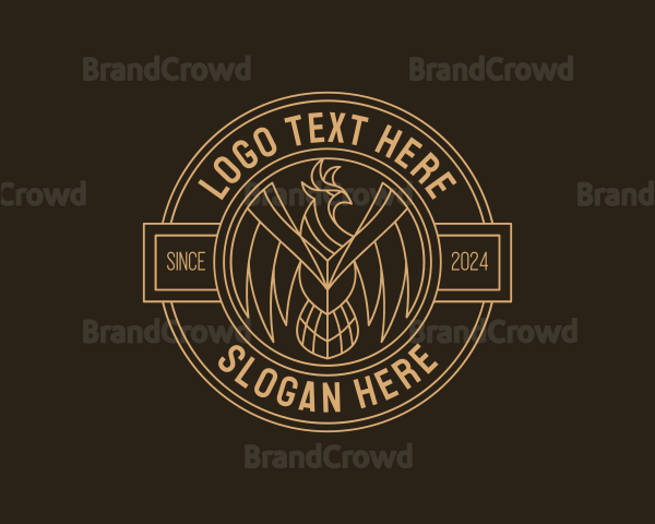 Upscale Falcon Bird Logo