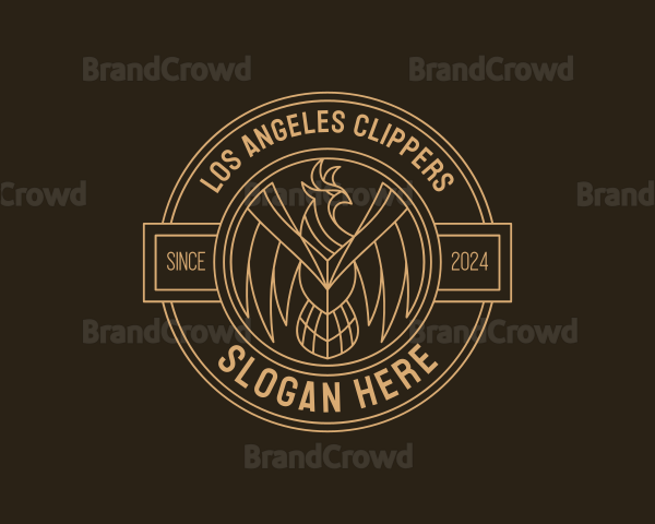 Upscale Falcon Bird Logo