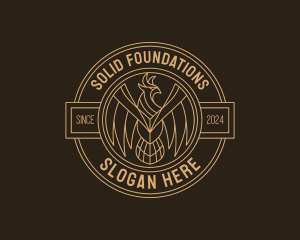 Upscale Falcon Bird Logo