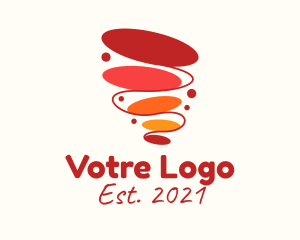 Home Decoration - Lava Lamp Tornado logo design