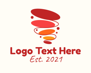 Hurricane - Lava Lamp Tornado logo design