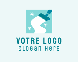 Sanitation Vacuum Cleaner Cleaning Logo