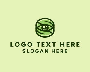 Organic Products - Natural Eco Eye Lens logo design