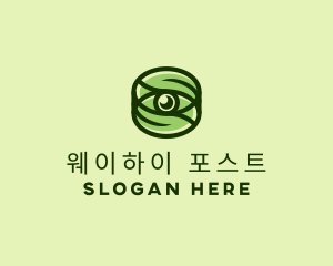 Natural Eco Eye Lens logo design