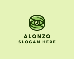 Natural Eco Eye Lens logo design