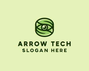 Natural Eco Eye Lens logo design