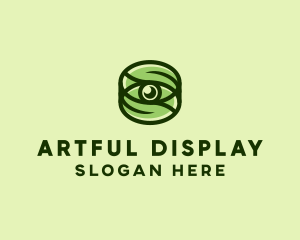 Natural Eco Eye Lens logo design