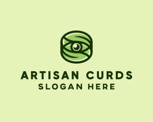 Natural Eco Eye Lens logo design