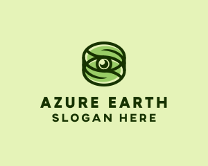 Natural Eco Eye Lens logo design