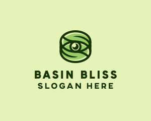 Natural Eco Eye Lens logo design