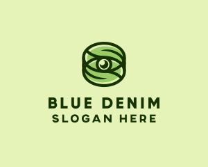 Natural Eco Eye Lens logo design