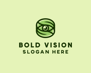 Natural Eco Eye Lens logo design