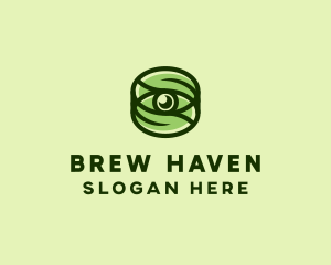 Natural Eco Eye Lens logo design