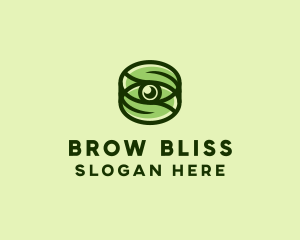 Natural Eco Eye Lens logo design