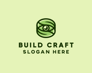 Natural Eco Eye Lens logo design