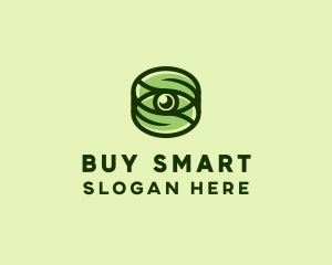 Natural Eco Eye Lens logo design