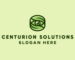 Natural Eco Eye Lens logo design