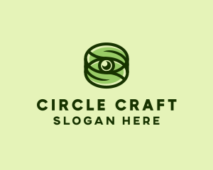 Natural Eco Eye Lens logo design