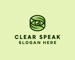 Natural Eco Eye Lens logo design