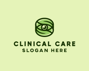 Natural Eco Eye Lens logo design