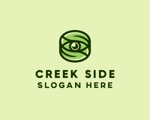 Natural Eco Eye Lens logo design