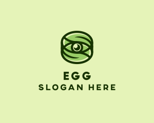 Natural Eco Eye Lens logo design