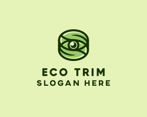 Natural Eco Eye Lens logo design