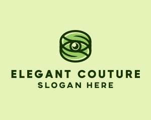 Natural Eco Eye Lens logo design