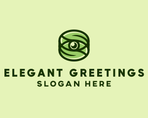 Natural Eco Eye Lens logo design