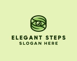 Natural Eco Eye Lens logo design