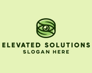 Natural Eco Eye Lens logo design