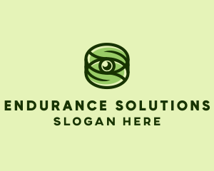 Natural Eco Eye Lens logo design