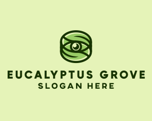 Natural Eco Eye Lens logo design