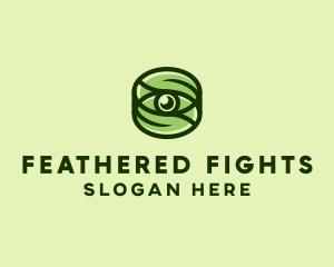 Natural Eco Eye Lens logo design