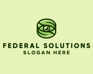 Natural Eco Eye Lens logo design