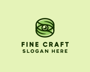 Natural Eco Eye Lens logo design