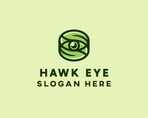 Natural Eco Eye Lens logo design