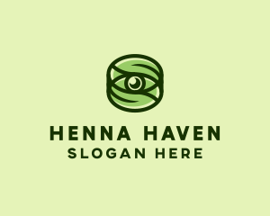 Natural Eco Eye Lens logo design