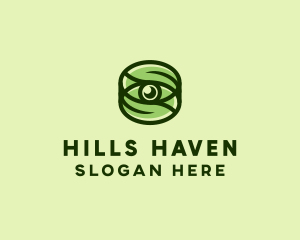 Natural Eco Eye Lens logo design