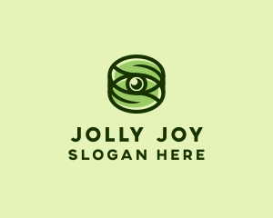 Natural Eco Eye Lens logo design