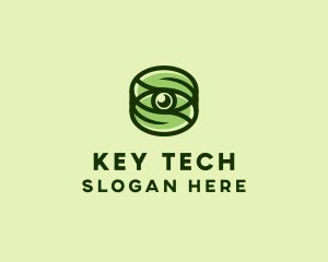 Natural Eco Eye Lens logo design