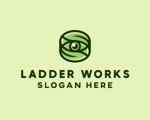 Natural Eco Eye Lens logo design