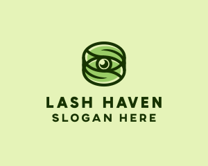 Natural Eco Eye Lens logo design