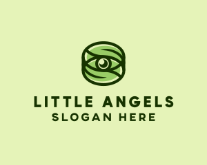 Natural Eco Eye Lens logo design