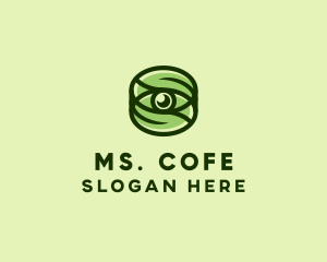 Natural Eco Eye Lens logo design