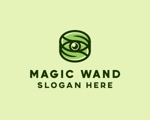 Natural Eco Eye Lens logo design