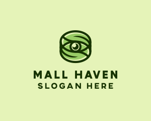 Natural Eco Eye Lens logo design