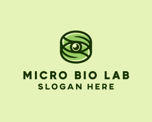 Natural Eco Eye Lens logo design