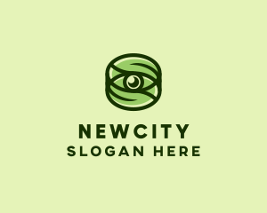 Natural Eco Eye Lens logo design