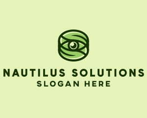 Natural Eco Eye Lens logo design